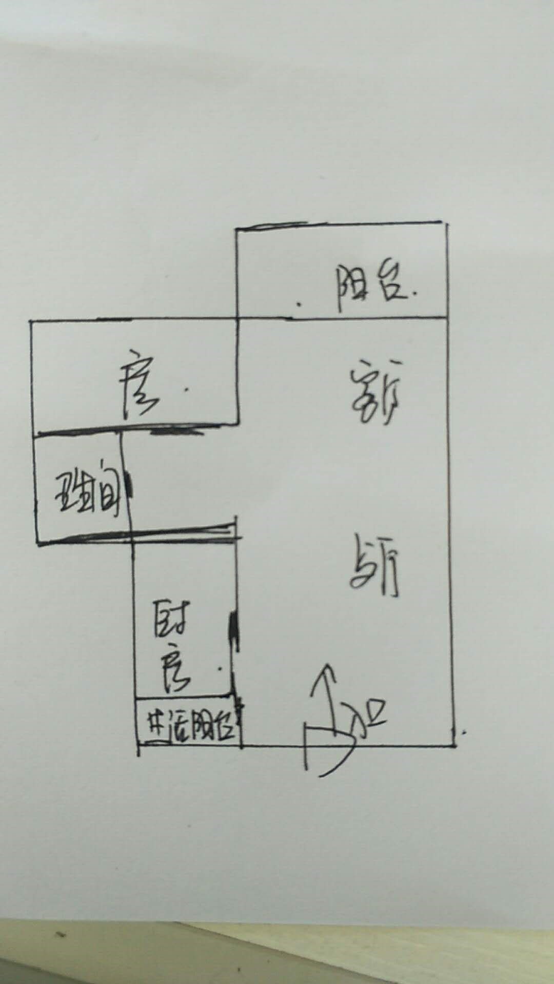 鸿洲天玺  1室1厅1卫   270.00万客厅