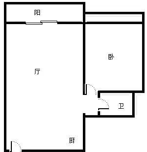 圣芭芭拉  1室1厅1卫   270.00万客厅