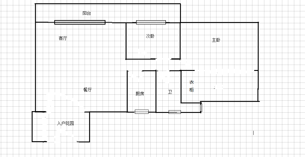 时代海岸  2室2厅1卫   300.00万客厅