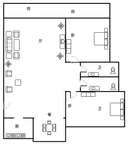 海岸名都 3室2厅2卫 450.0万 海岸名都 3室2厅2卫 450.0万客厅