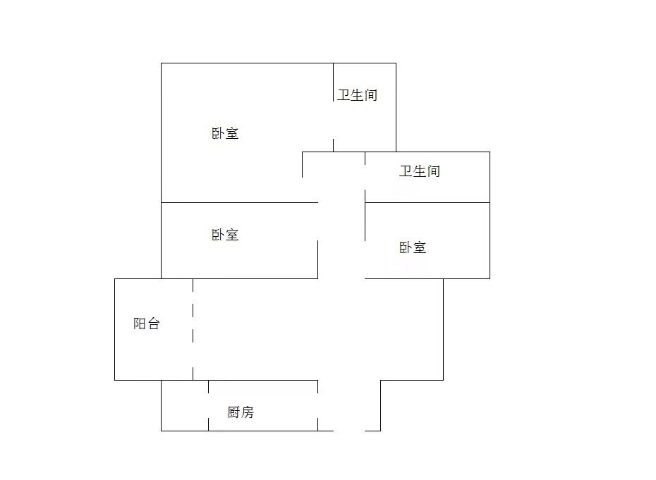 汇润花园  3室2厅1卫   246.00万客厅