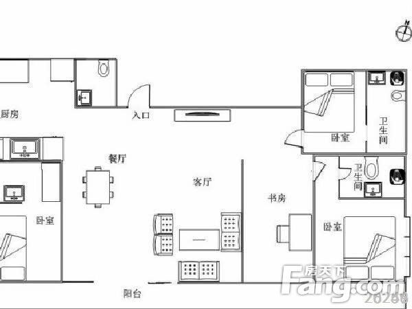 未来水世界（半山半岛六期）  3室2厅2卫   1200.00万客厅