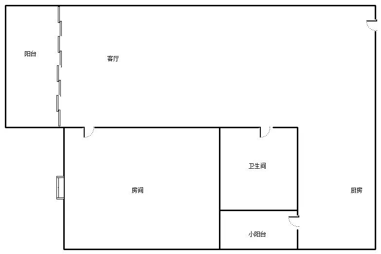 汇润花园  1室1厅1卫   114.00万客厅