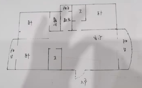 碧海蓝天  2室2厅1卫   320.00万客厅