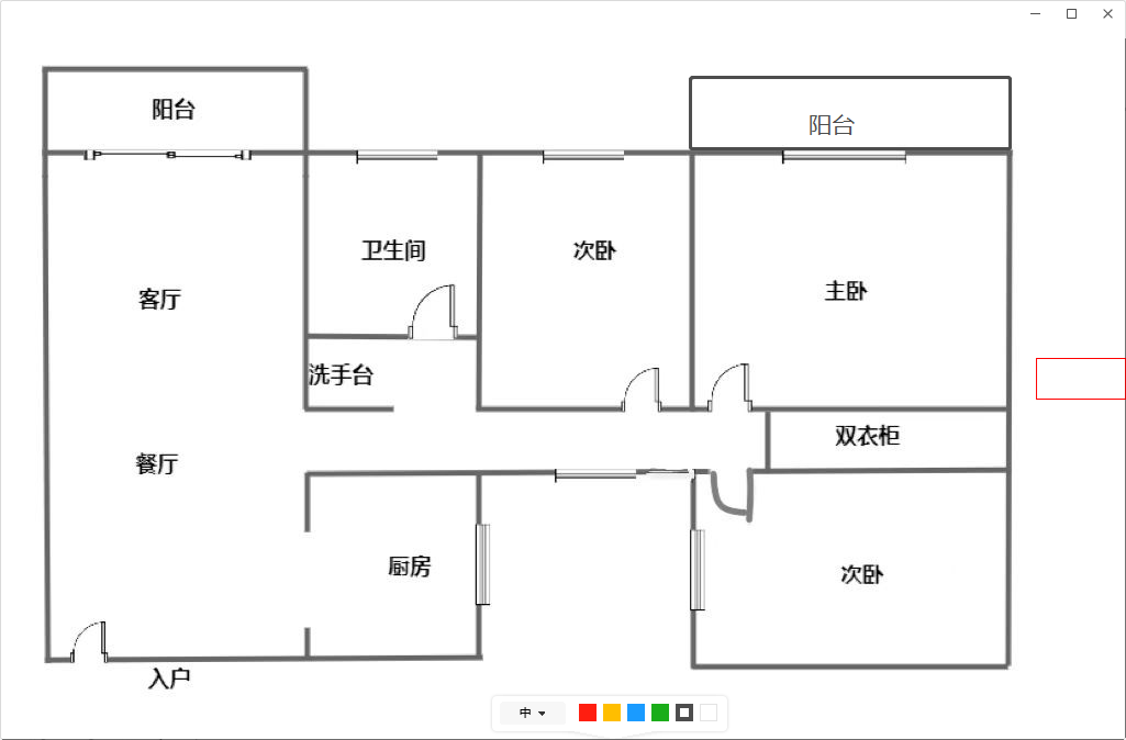 大汇嘉园  3室2厅1卫   200.00万客厅