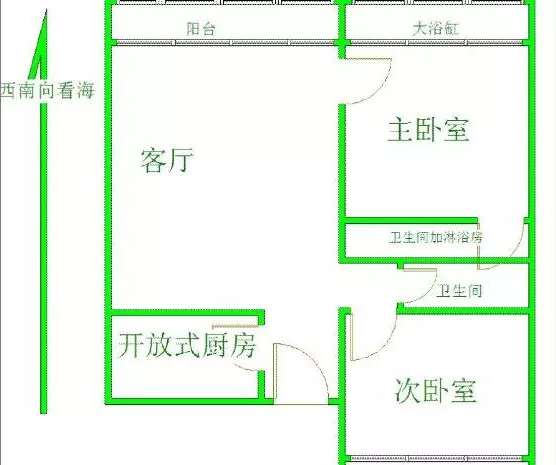 海航铂爵公馆  3室2厅1卫   650.00万客厅