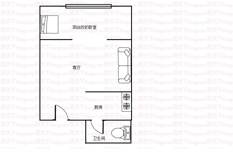 三亚丽景温泉  1室1厅1卫   80.00万客厅