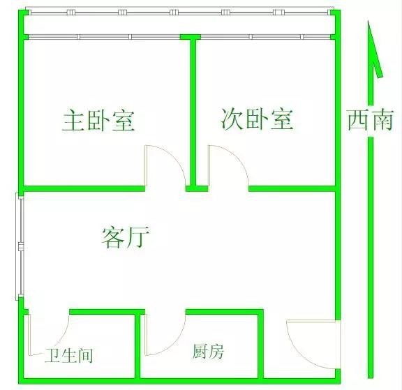 蓝色港湾  2室2厅2卫   280.00万客厅