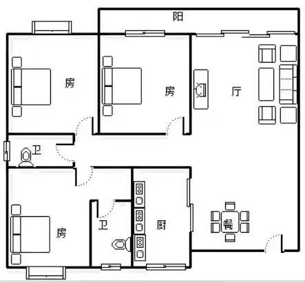 丽园春晓  3室2厅2卫   235.00万客厅