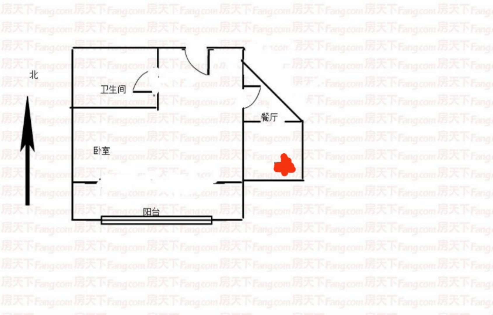 世嘉海景  1室1厅1卫   190.00万客厅