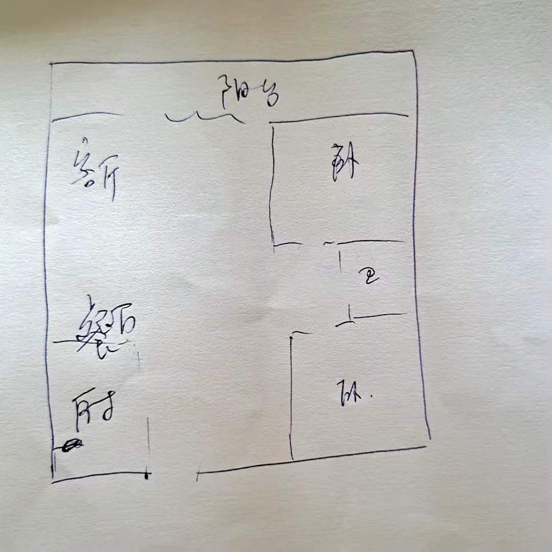 凤凰水城南岸  2室1厅1卫    3000.0元/月室内图