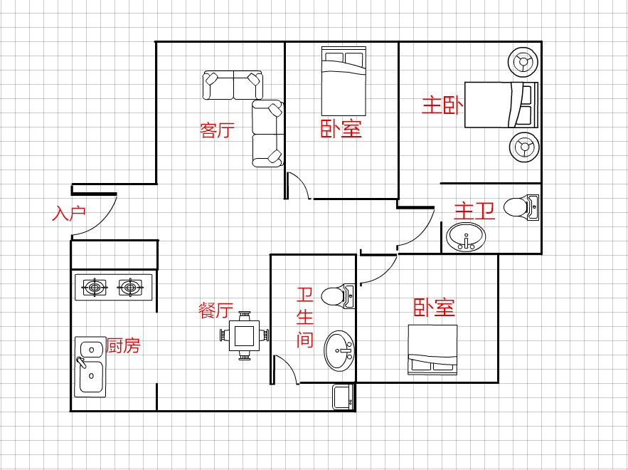 碧海佳园  3室2厅2卫   180.00万客厅