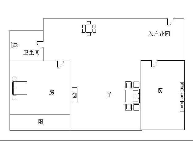 奇林生态花园小区  1室1厅1卫   150.00万客厅