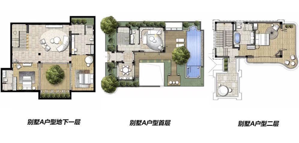 仁恒海棠湾  4室3厅4卫    2000.0万客厅