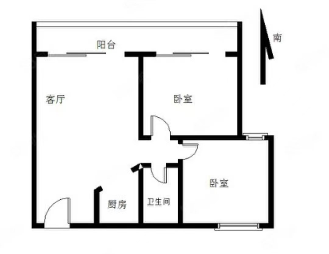 凤凰水城左岸  2室2厅1卫   260.00万客厅