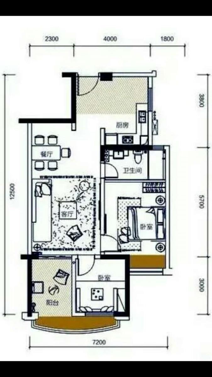 君和君泰 2室1厅1卫 200.0万 君和君泰 2室1厅1卫 200.0万客厅