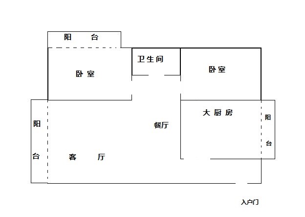 蓝波湾公寓  2室2厅1卫   285.00万客厅