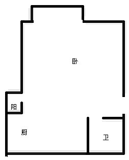 美丽新海岸  1室1厅1卫   120.00万客厅