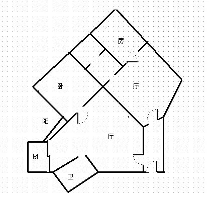 美和家园  3室2厅2卫   290.00万客厅