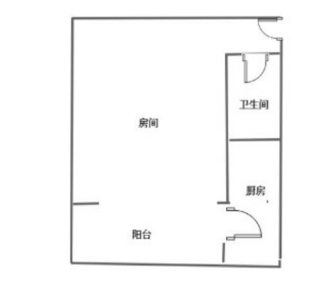 圣煜海岸花间  1室1厅1卫   58.00万客厅