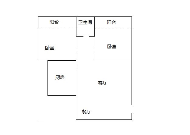 亚龙公馆  2室2厅1卫   120.00万客厅