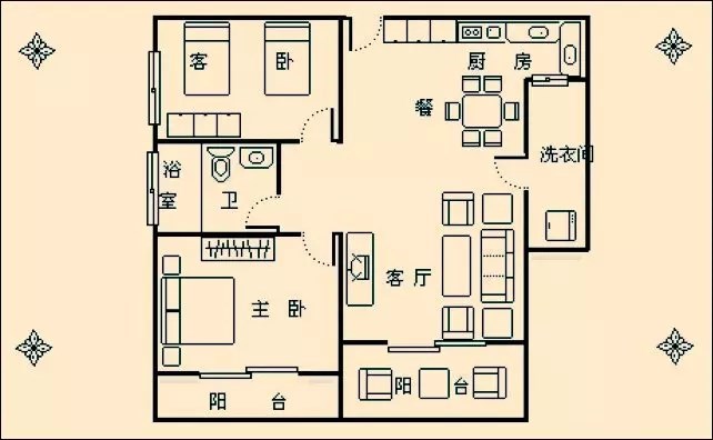 兰海花园三期  2室2厅1卫   5000.00元/月室内图