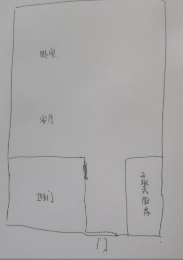 水三千  1室1厅1卫   105.00万客厅