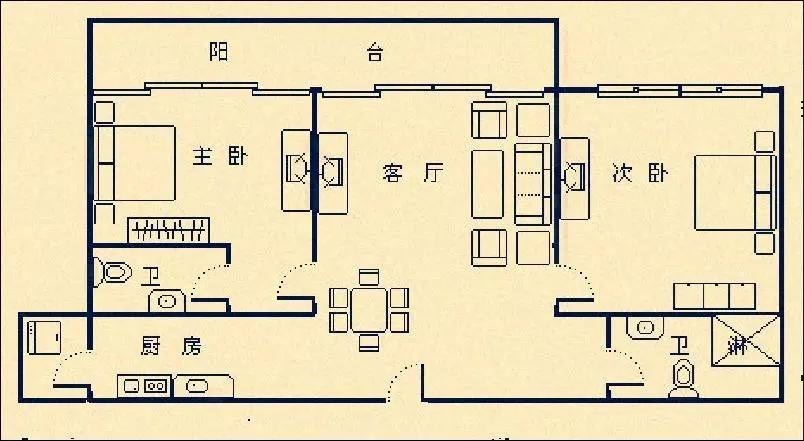 昌达山水天域  2室2厅2卫   360.00万客厅