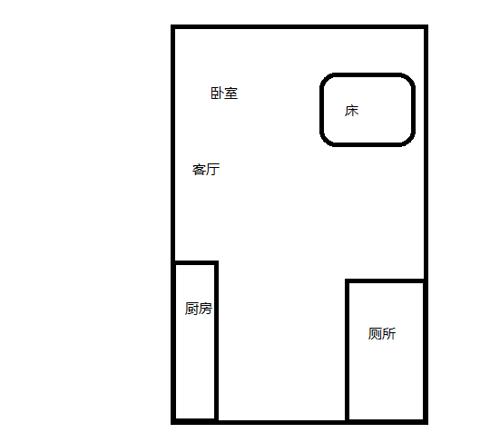 水三千  1室1厅1卫   130.00万客厅