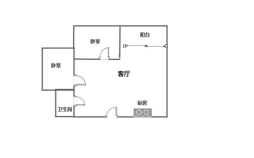 君和君泰  2室2厅1卫   180.00万客厅