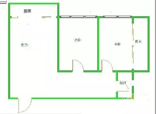 碧海蓝天  1室1厅1卫   270.00万客厅