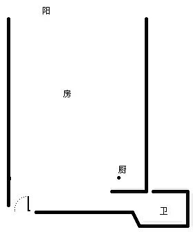 国航帕尔美纳  1室1厅1卫   260.00万客厅