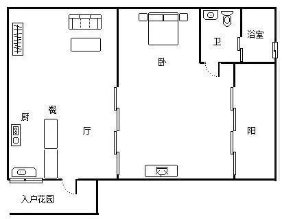 凤凰水城南岸  1室1厅1卫   2600.00元/月室内图