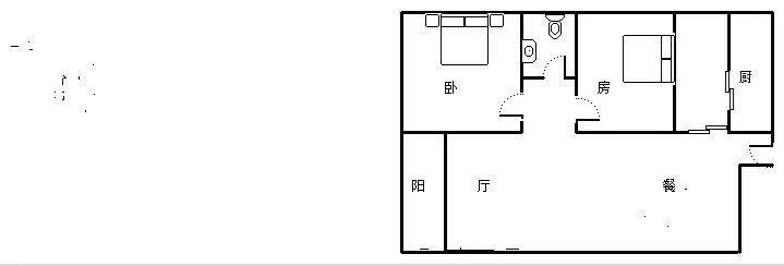 泰和花园  2室2厅1卫   260.00万客厅