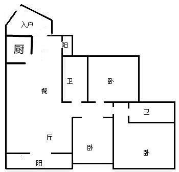 卓达东方巴哈马三期自由港湾  3室2厅2卫   290.00万客厅