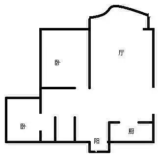 美丽新海岸  2室1厅1卫   290.00万客厅