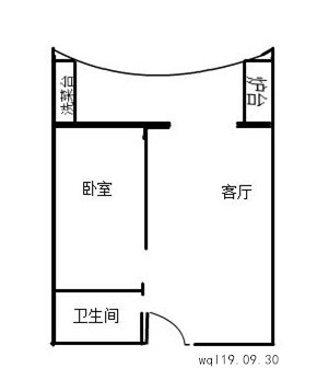 碧海蓝天  1室1厅1卫   2500.00元/月室内图