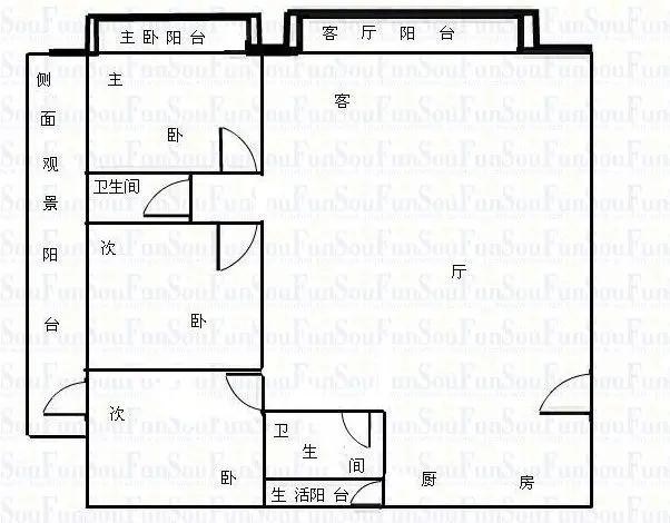 兰海花园三期  3室2厅2卫   1500.00万客厅