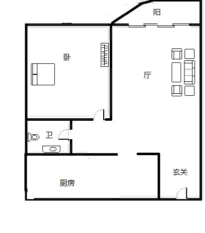 丹州小区  3室2厅2卫   280.00万客厅