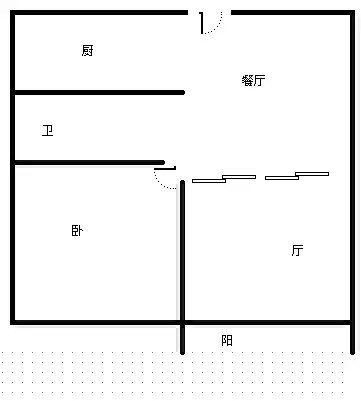 时代海岸  1室2厅1卫   200.00万客厅