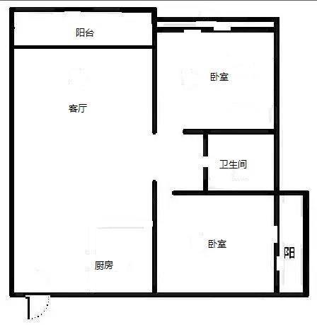 金凤凰海景公寓  2室2厅1卫    3500.0元/月室内图