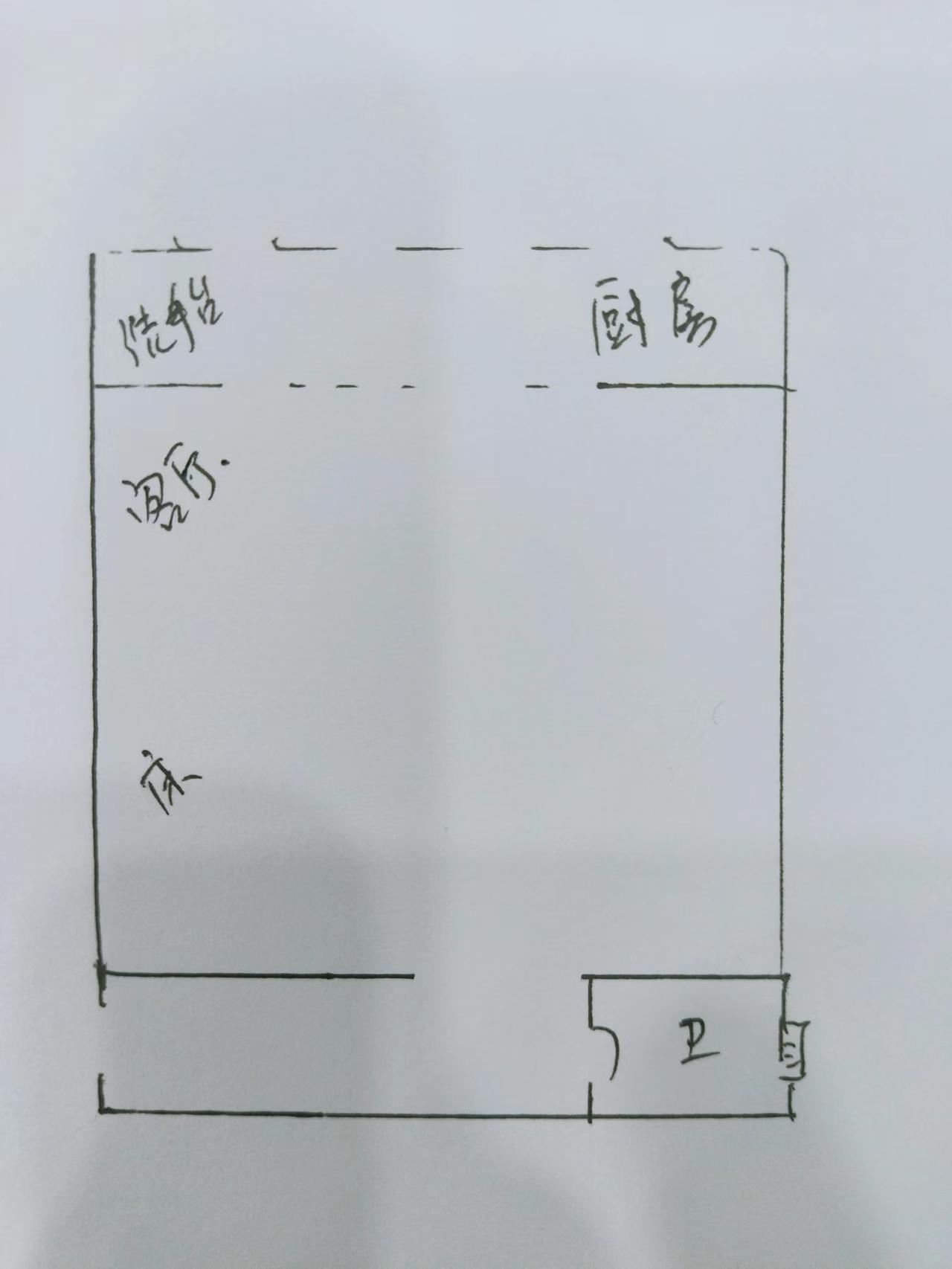 创业大厦  1室1厅1卫   100.00万客厅