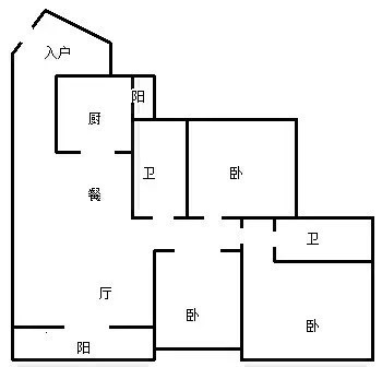卓达东方巴哈马三期自由港湾 2室2厅1卫 3600.0元/月 卓达东方巴哈马三期自由港湾 2室2厅1卫 3600.0元/月室内图