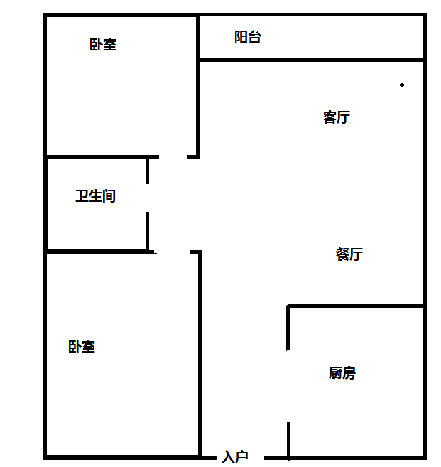 丽园春晓  2室2厅1卫   200.00万客厅