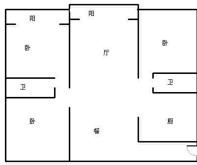 凯丰花园  3室2厅2卫   240.00万客厅