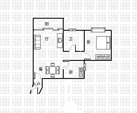 丽冠雅居  1室1厅1卫   3500.00元/月室内图