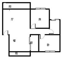 卓达东方巴哈马椰风苑  2室2厅1卫   185.00万客厅