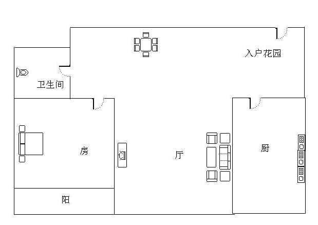 奇林生态花园小区  1室1厅1卫   135.00万客厅