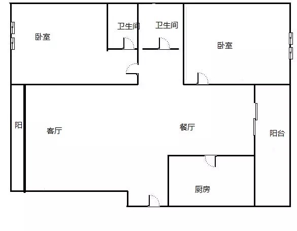 凤凰水城红树湾洋房  2室2厅1卫   310.00万客厅