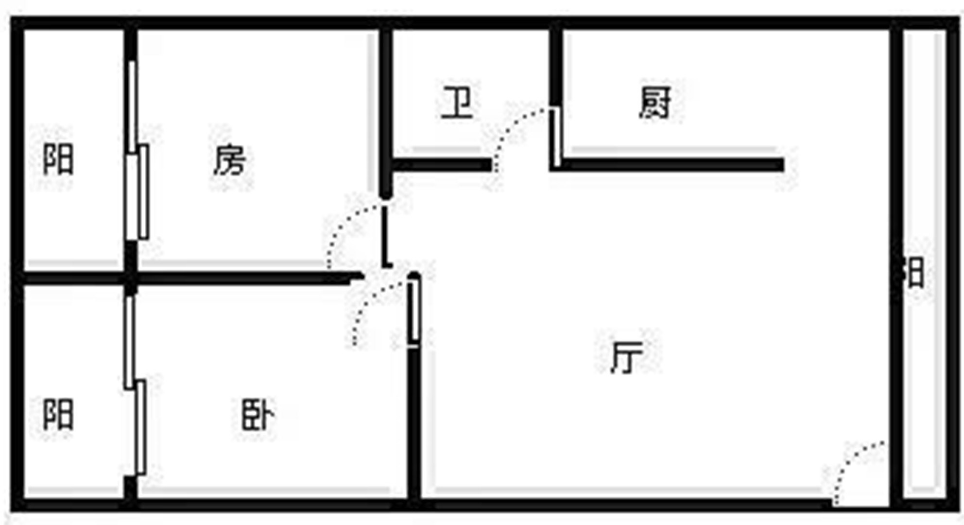 凤凰水城南岸  2室1厅1卫   3500.00元/月室内图